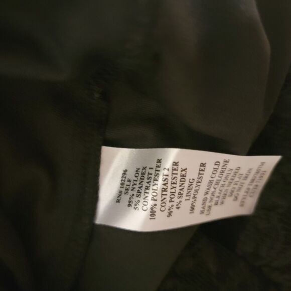 Vintage Connected Apparel Size 6 Dress Knee Length Scalloped Black Witchy Goth - Picture 6 of 10